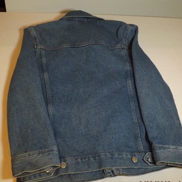 Divided HM Women's Size 6 100% Cotton Blue Denim Jacket - Picture 14 of 14